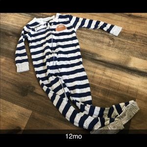 12mo close toed football footy pj’s